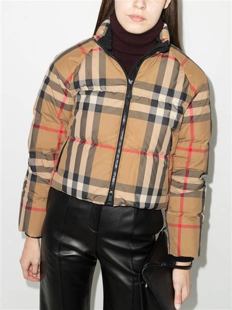 vintage burberry puffer jacket